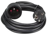 Verlengkabel 3 m zwart 3g1.5 penaarde - Velleman
