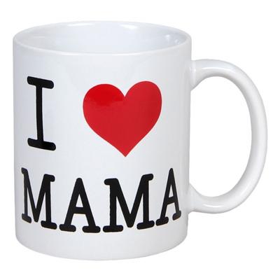 Koffiebeker of mok - I love Mama tekst - 280 ml - keramiek - moederdag cadeau Koffiebeker of mok - I love Mama tekst - 280 ml - keramiek - moederdag cadeau