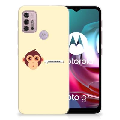 Motorola Moto G30 | G10 Telefoonhoesje met Naam Monkey Motorola Moto G30 | G10 Telefoonhoesje met Naam Monkey
