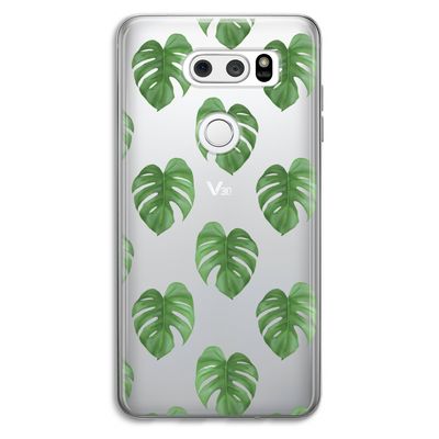 Monstera leaves: LG V30 Transparant Hoesje