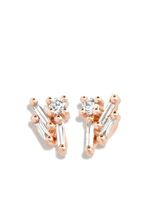 Suzanne Kalan puces d'oreilles en or rose 18ct ornées de diamants