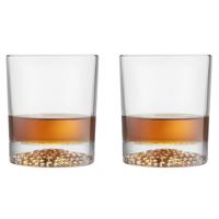 Whisky tumbler glazen - 4x - Artisan serie - transparant - 290 ml - thumbnail