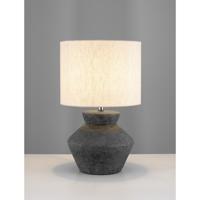 Lyora TafellampPlumage antraciet met crème kap - 9001069