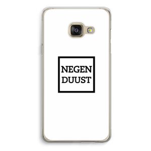 Negenduust vierkant: Samsung A3 (2017) Transparant Hoesje