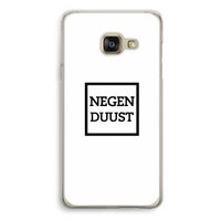 Negenduust vierkant: Samsung A3 (2017) Transparant Hoesje