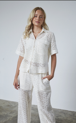 Sisters Point Shirt Elsia-sh.ss Cream