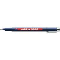 Edding 1800 profipen 0,1 4-180001001 Fineliner Zwart 0.25 mm 1 stuk(s)