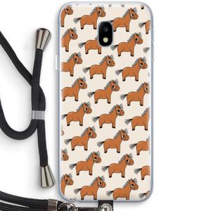 Pony: Samsung Galaxy J3 (2017) Transparant Hoesje met koord