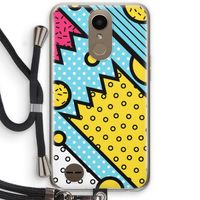Pop Art #1: LG K10 (2017) Transparant Hoesje met koord