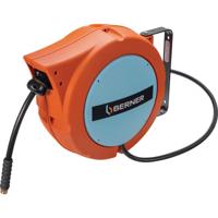 Berner luchthaspel 15bar 10m ø8mm zelfoprollend oranje