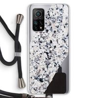 Gespikkelde marmer: Xiaomi Mi 10T 5G Transparant Hoesje met koord