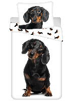 Dekbedovertrek Teckel 140 x 200 cm