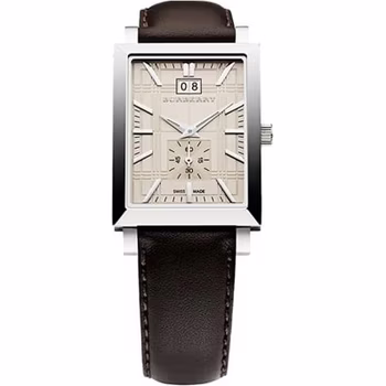 Horlogeband Burberry BU1322 Leder Bruin