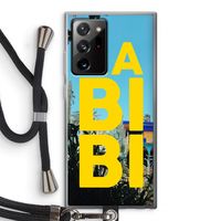 Habibi Majorelle : Samsung Galaxy Note 20 Ultra / Note 20 Ultra 5G Transparant Hoesje met koord