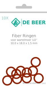 De Beer fiberring 1/2" 10x18x1,5 mm à 10 stuks