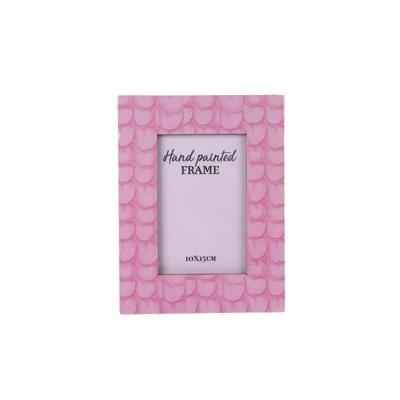 Fotolijst Masie 16x21.5x1 cm Hout/Emaille/Roze