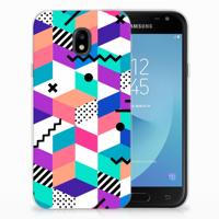 Samsung Galaxy J3 2017 | TPU Hoesje | Blokken Kleurrijk