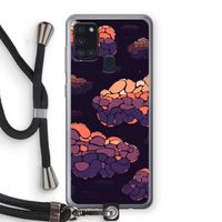 Patroon Wolken: Samsung Galaxy A21s Transparant Hoesje met koord