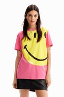 Oversized T-shirt met Smiley® - thumbnail
