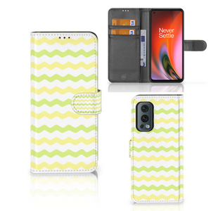 OnePlus Nord 2 5G Telefoon Hoesje Waves Yellow