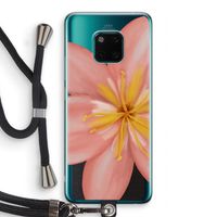 Pink Ellila Flower: Huawei Mate 20 Pro Transparant Hoesje met koord