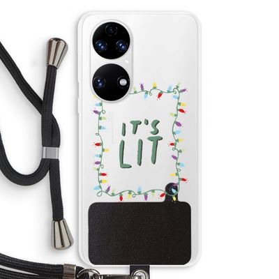 It's Lit: Huawei P50 Transparant Hoesje met koord