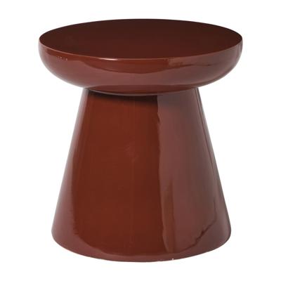 Bijzettafel Calvin - bordeaux rood - ø35x35 cm