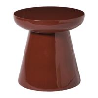 Bijzettafel Calvin - bordeaux rood - ø35x35 cm