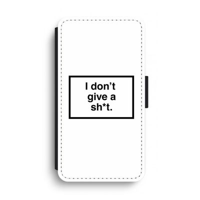 Don't give a shit: iPhone XS Max Flip Hoesje