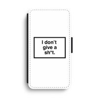 Don't give a shit: iPhone XS Max Flip Hoesje