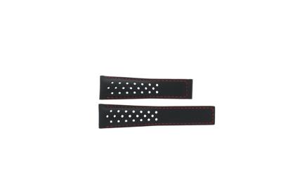 Horlogeband Tag Heuer CAW2118 / FC6285 Leder Zwart 22mm