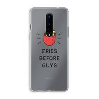 Fries before guys: OnePlus 8 Transparant Hoesje