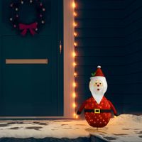 Kerstman decoratief LED 60 cm luxe stof - thumbnail