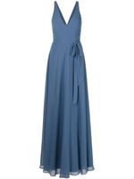 Marchesa Notte Bridesmaids robe longue à taille nouée - Bleu - thumbnail