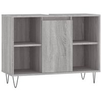 The Living Store Badkaast Pacific - Badkaast - 80 x 33 x 60 cm - Grijs Sonoma Eiken