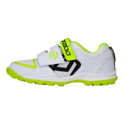 Hockeyschoenen Velcro Wit Neon Geel