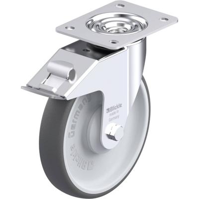 Blickle LE-PATH 200KA-FI Plaatstalen zwenkwiel Wieldiameter: 200 mm Draagvermogen (max.): 300 kg 1 stuk(s)