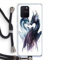 Yin Yang Dragons: Samsung Galaxy Note 10 Lite Transparant Hoesje met koord
