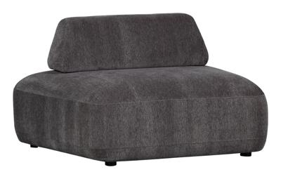 WOOOD Relaxfauteuil 'Sterck' Textuurstof, kleur Charcoal