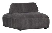 WOOOD Relaxfauteuil 'Sterck' Textuurstof, kleur Charcoal
