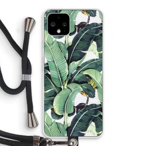 Bananenbladeren: Pixel 4 Transparant Hoesje met koord
