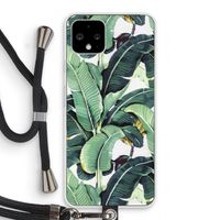 Bananenbladeren: Pixel 4 Transparant Hoesje met koord