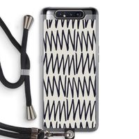 Marrakech Zigzag: Samsung Galaxy A80 Transparant Hoesje met koord