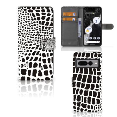 Google Pixel 7 Pro | Telefoonhoesje | Met pasjeshouder | Slangenprint