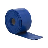 Platte slang - 6" - 50 m - 0 - 2,5 bar - met stof versterkt