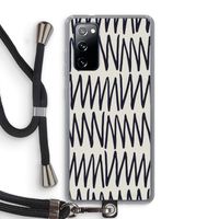 Marrakech Zigzag: Samsung Galaxy S20 FE / S20 FE 5G Transparant Hoesje met koord