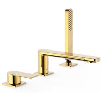 Badrand kraan Tres Loft | Inbouw | Mengkraan | 2-weg | Rond | 24k Goud glans