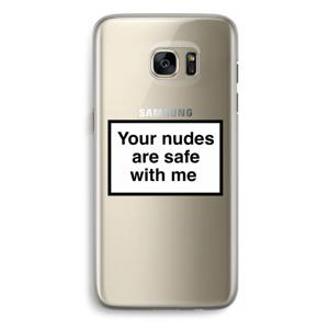 Safe with me: Samsung Galaxy S7 Edge Transparant Hoesje