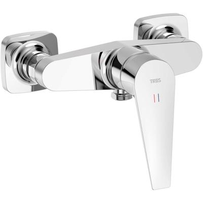 Douchekraan Tres Canigó | Opbouw | Mengkraan | 1-hendel | hoh 15 cm | Chroom