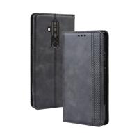 Magnetische gesp retro Crazy Horse textuur horizontale Flip lederen case voor Nokia X71/8 1 Plus met houder & card slots & fotolijst (zwart)